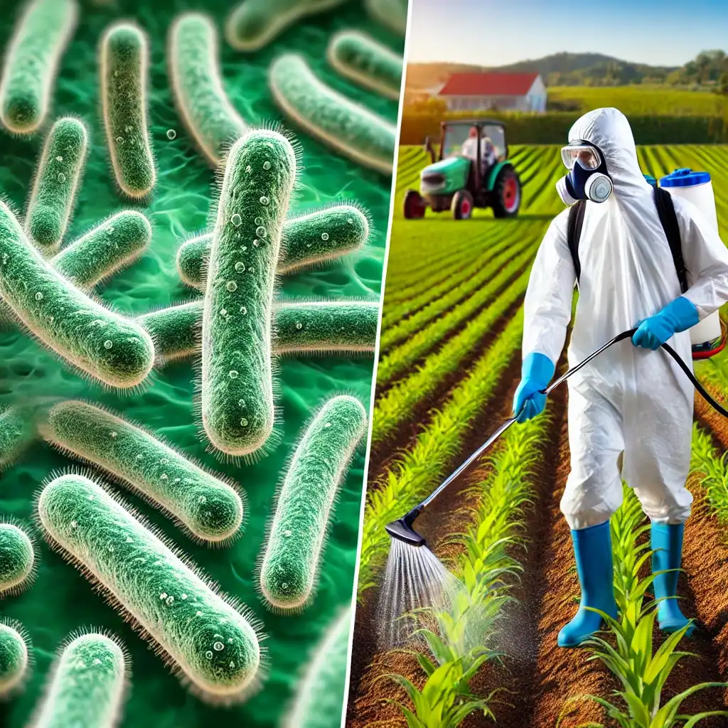 Microbial insecticides target pests safely.
