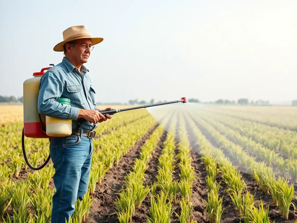 Preparing the land: Weed control is key in zero tillage.