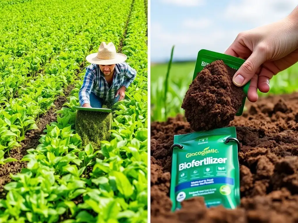 A sustainable future with biofertilizers and biopesticides.