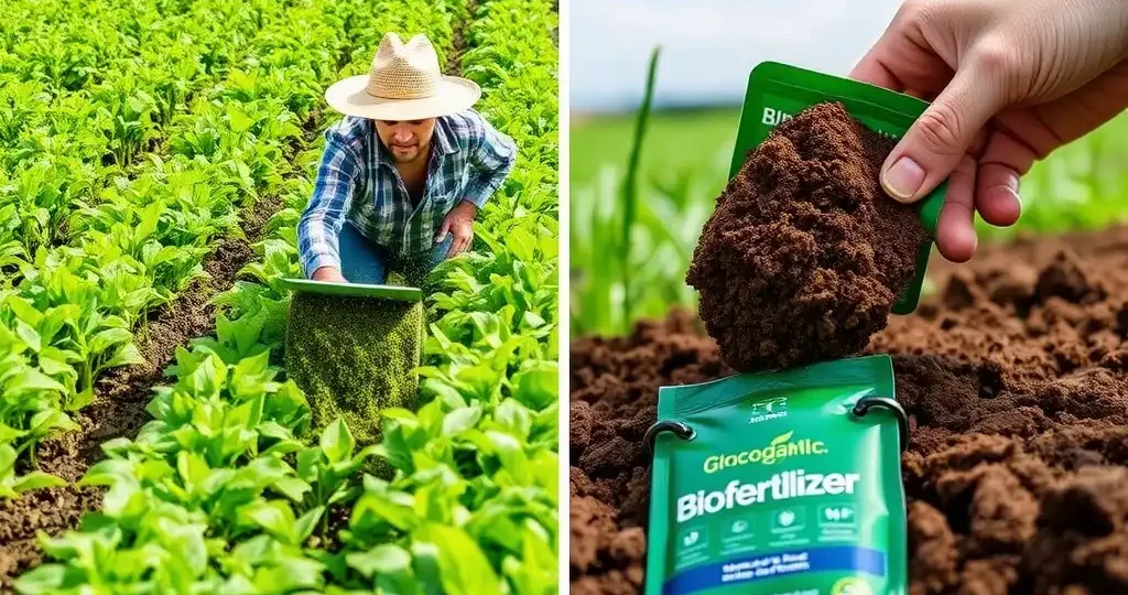 Promoting sustainable farming with biofertilizers.