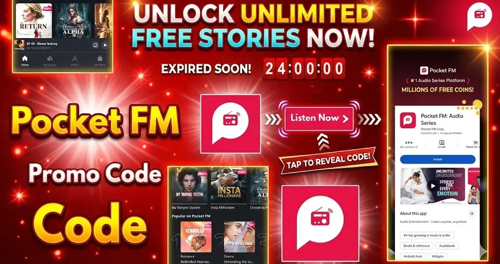 Pocket FM Promo Code 2025